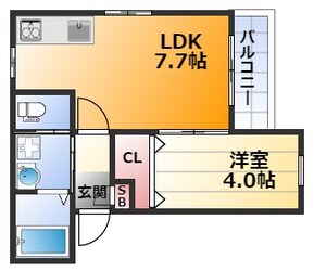 パークス西三国の物件間取画像